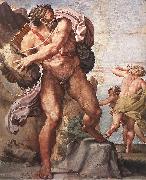 CARRACCI, Annibale The Cyclops Polyphemus dfg Spain oil painting reproduction